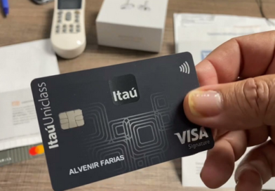 Cartão de Crédito Itaú Uniclass Signature com limite de até 50.000,00